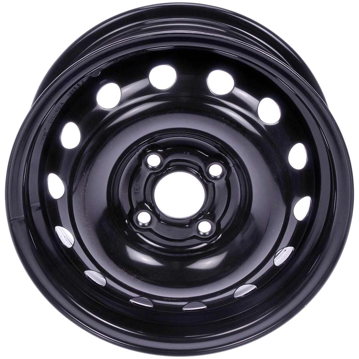 AutoWheels® STL63827U45N Wheel, Steel, Black, 14 in. x 5.5 in., Sold Individually
