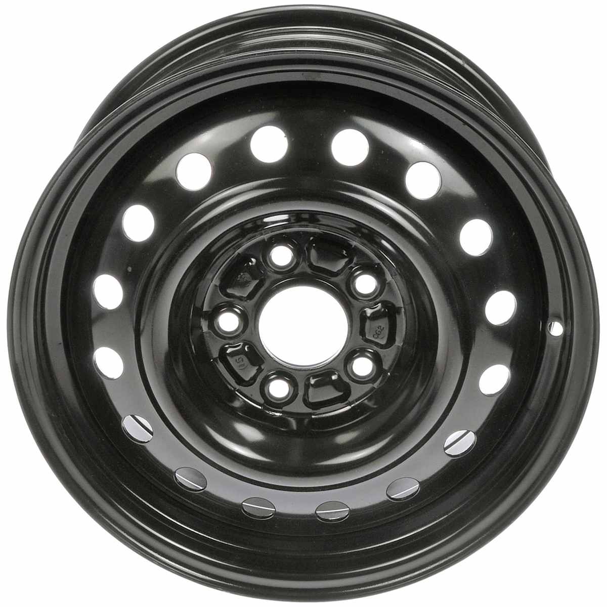 AutoWheels® STL70811U45N Wheel, Steel, Black, 16 in. x 6.5 in., Sold Individually