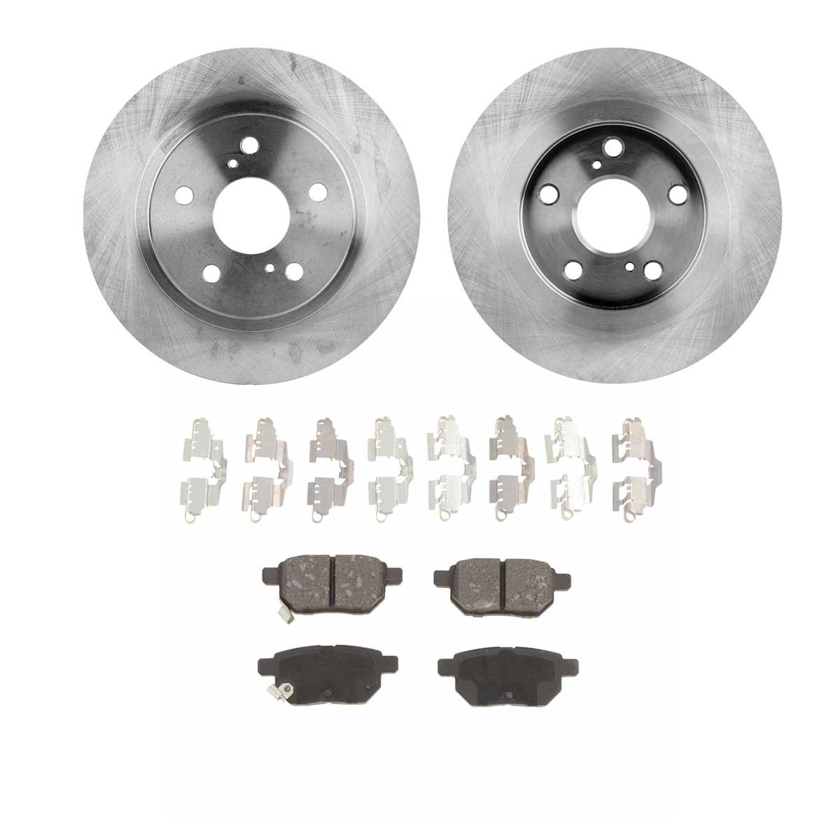 SureStop® Rear Brake Disc and Pad Kit, Plain Surface