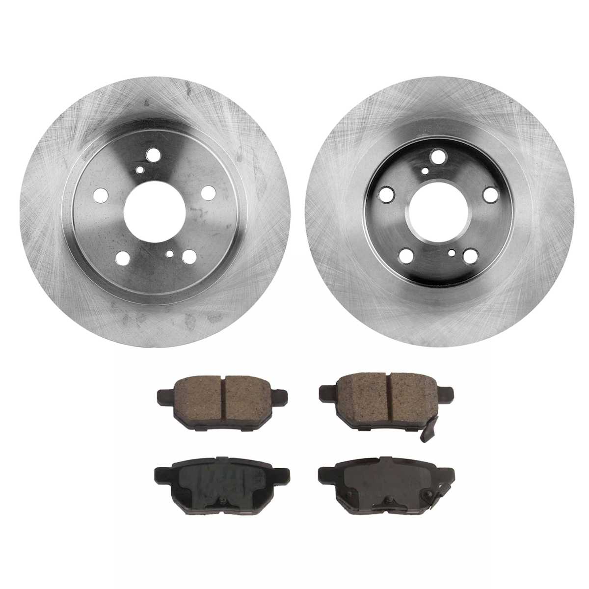 SureStop® Rear Brake Disc and Pad Kit, Plain Surface