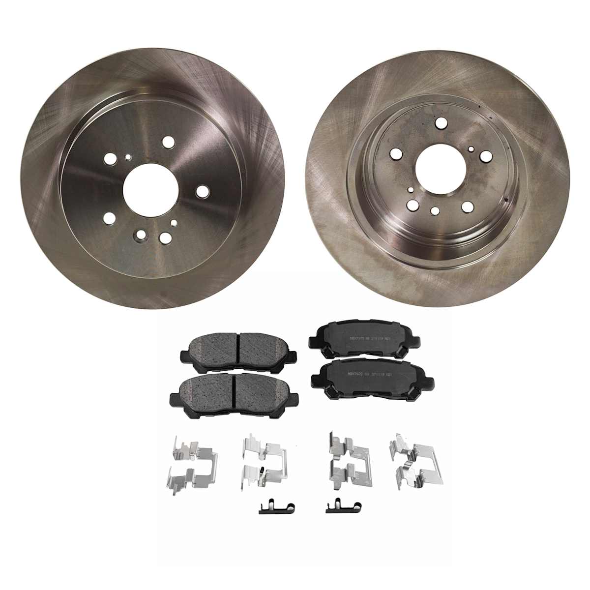 SureStop® Rear Brake Disc and Pad Kit, Plain Surface