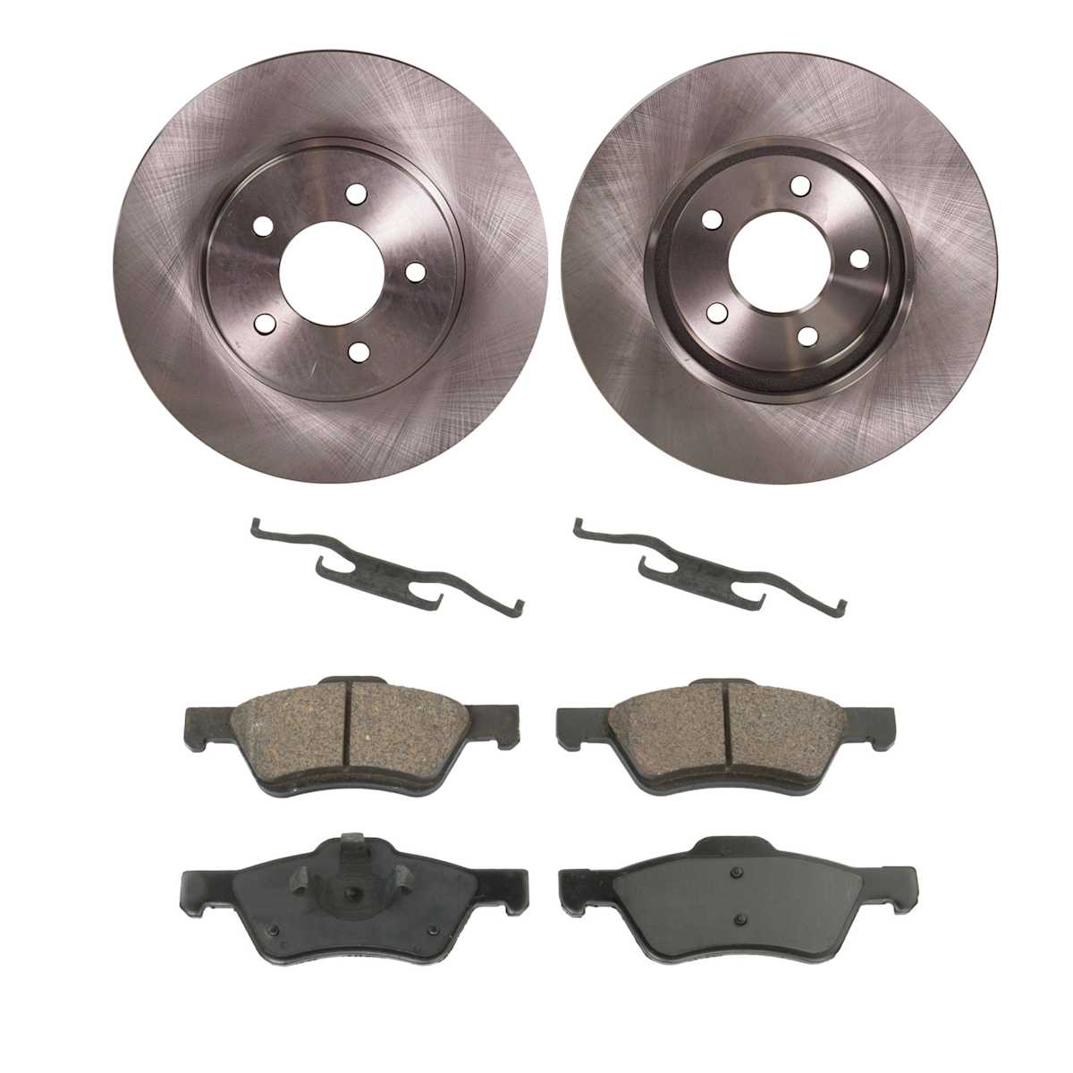SureStop® Front Brake Disc and Pad Kit, Plain Surface