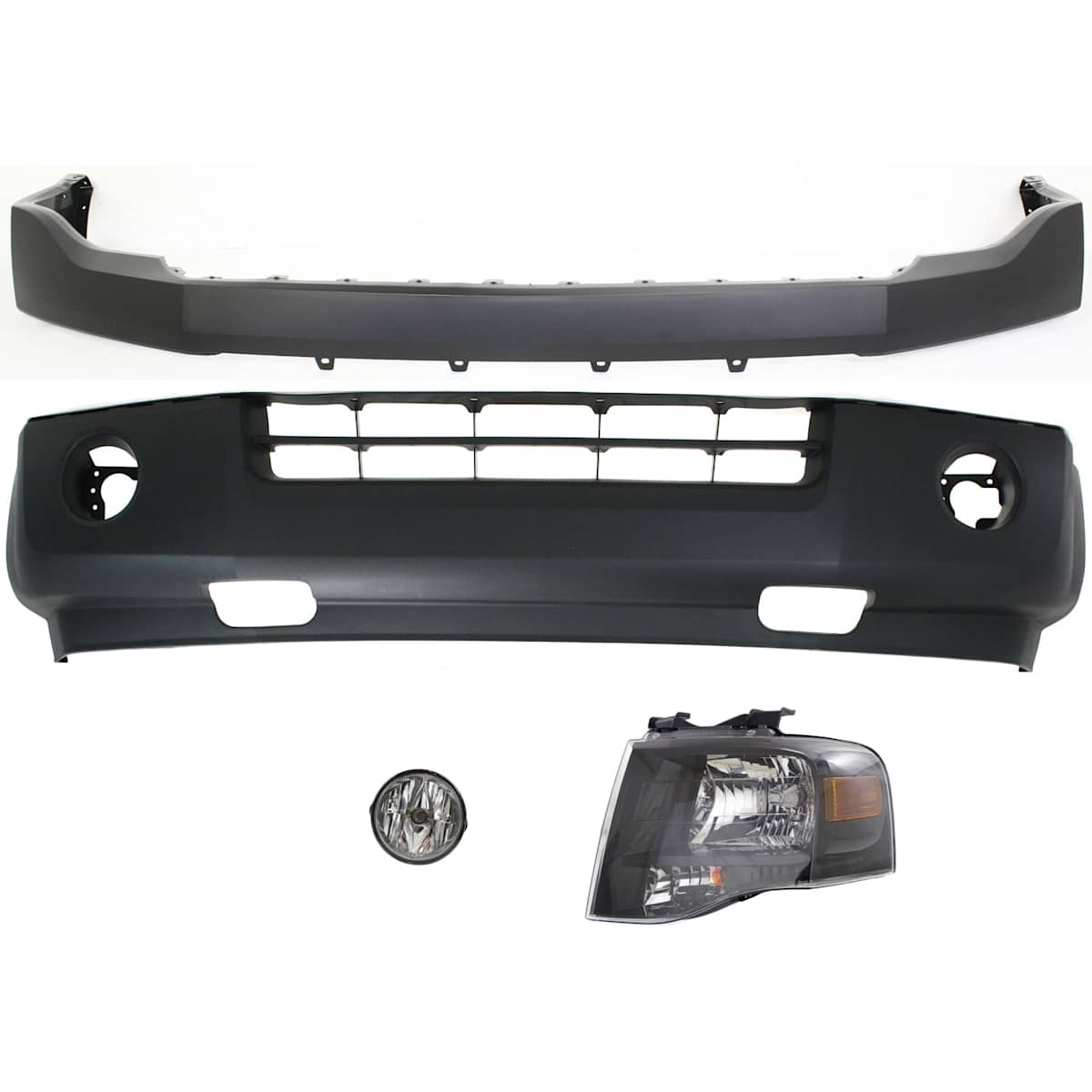 2014 Ford Expedition Driver Side Headlight Kit, With bulb(s), Halogen