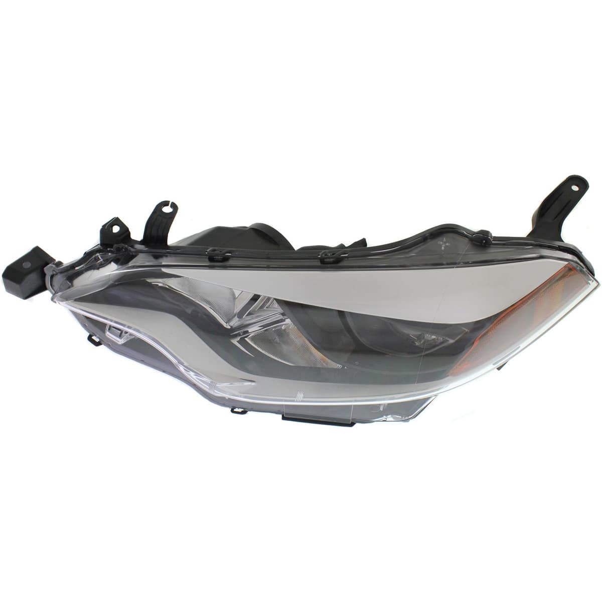 Replacement Driver and Passenger Side Headlight Kit, With bulb(s), LED, Clear Lens; Black Interior, includes Bumper Cover