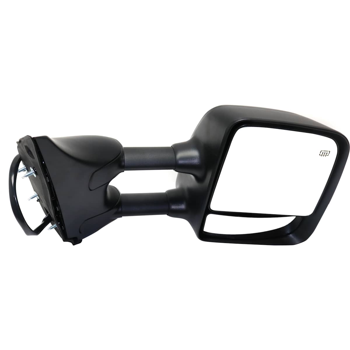 2008 Nissan Titan Mirror Passenger Side, Power, Manual Folding, Heated, Textured Black, Towing