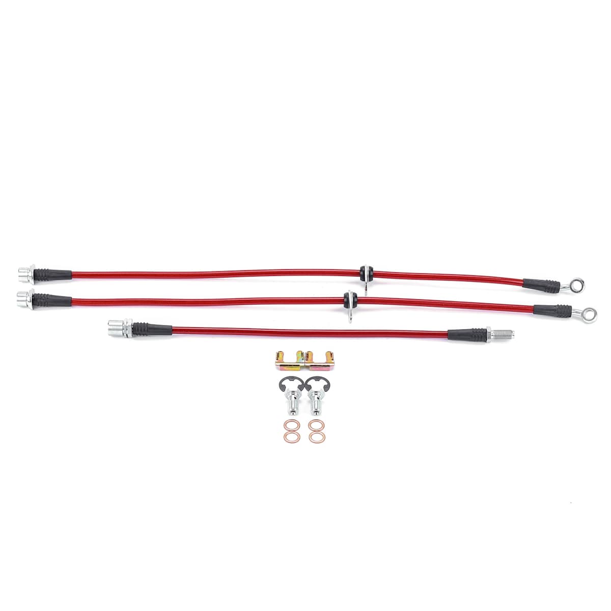 Powerstop® BH00126 Front and Rear Stainless-Steel Brake Hose Line Kit