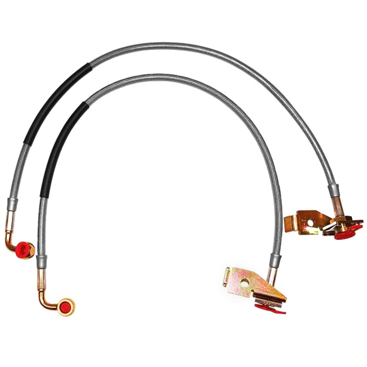 Set of 2 Stainless Steel Brake Lines