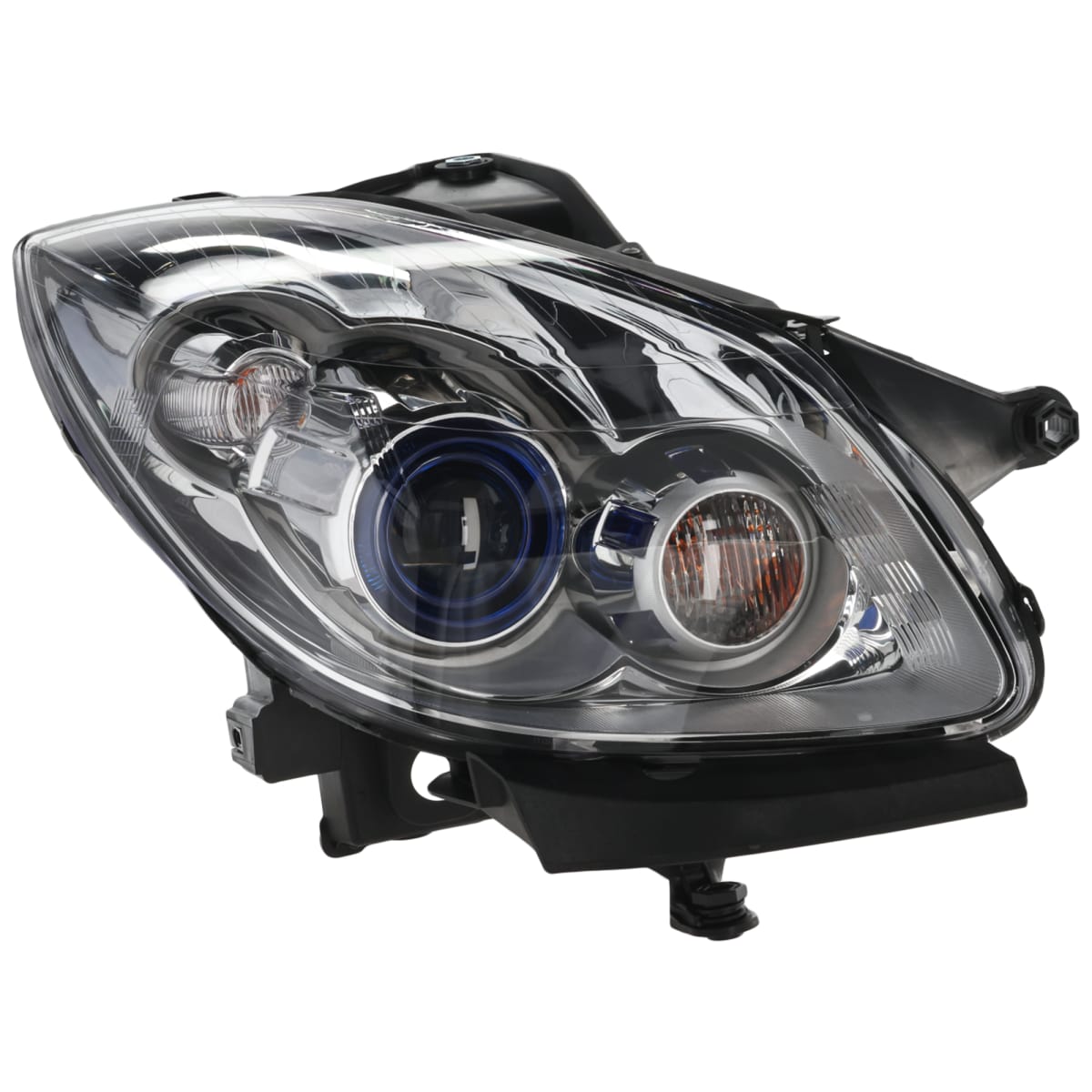 Clear Lens; Chrome Interior HID Headlights