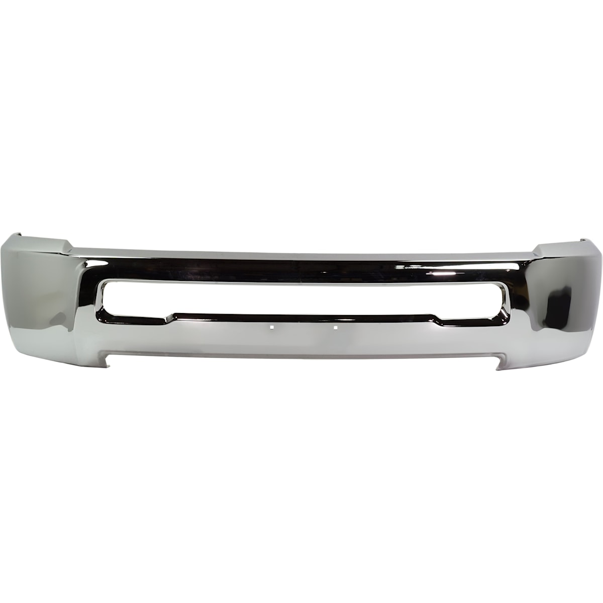 Replacement Front Bumper, Chrome, Without Mounting Brackets, Without Fog Light Holes