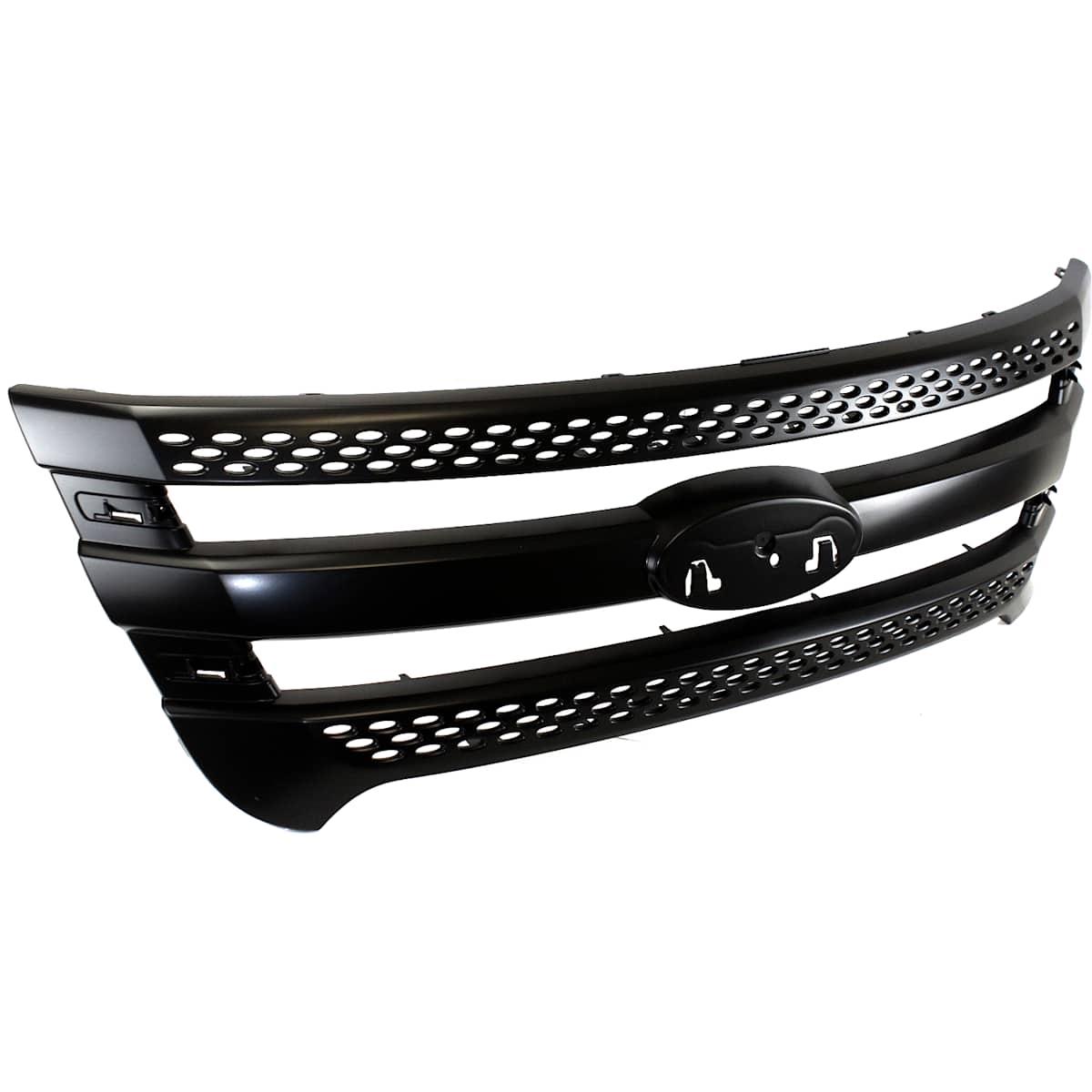 2014 Ford Explorer Grille Assembly, Painted Black Shell and Insert