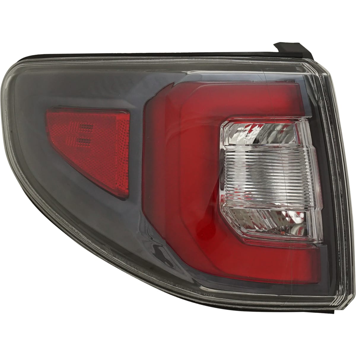 Replacement Driver Side, Outer Tail Light, With bulb(s), LED, Clear and Red Lens