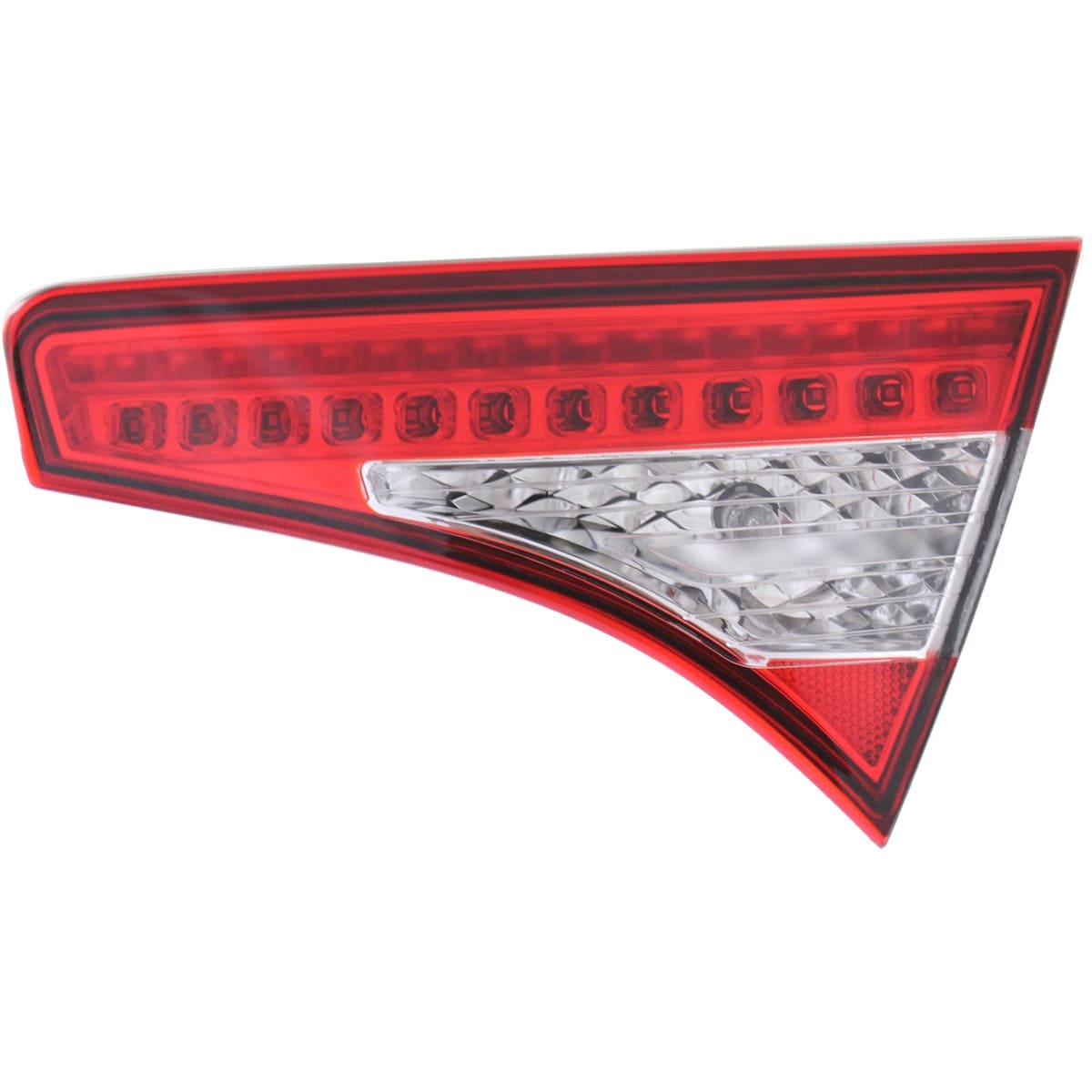 Replacement Passenger Side, Inner Tail Light, With bulb(s), LED, Clear and Red Lens