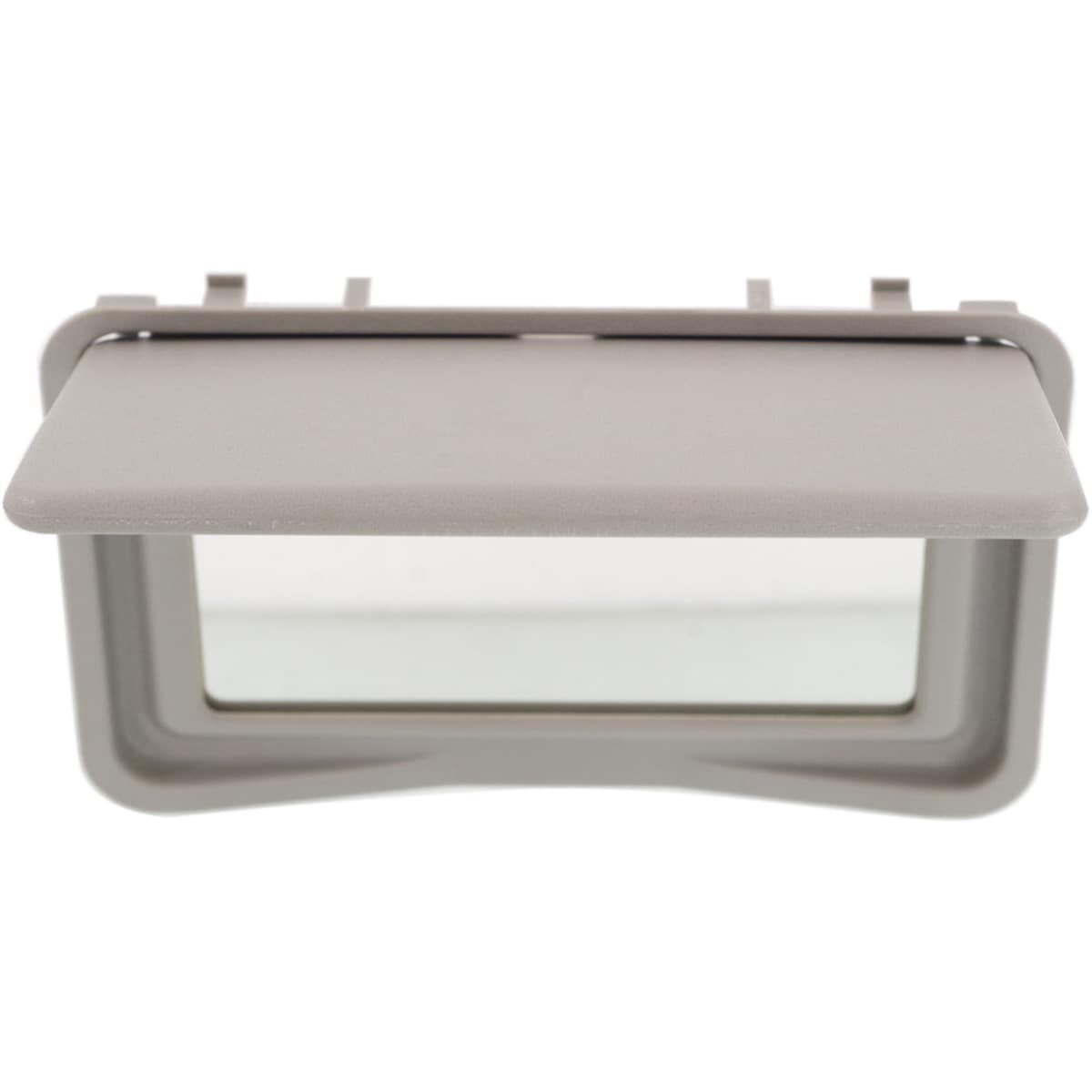 Replacement Sun Visor Vanity Mirror Flip Up Door Gray, Direct Fit