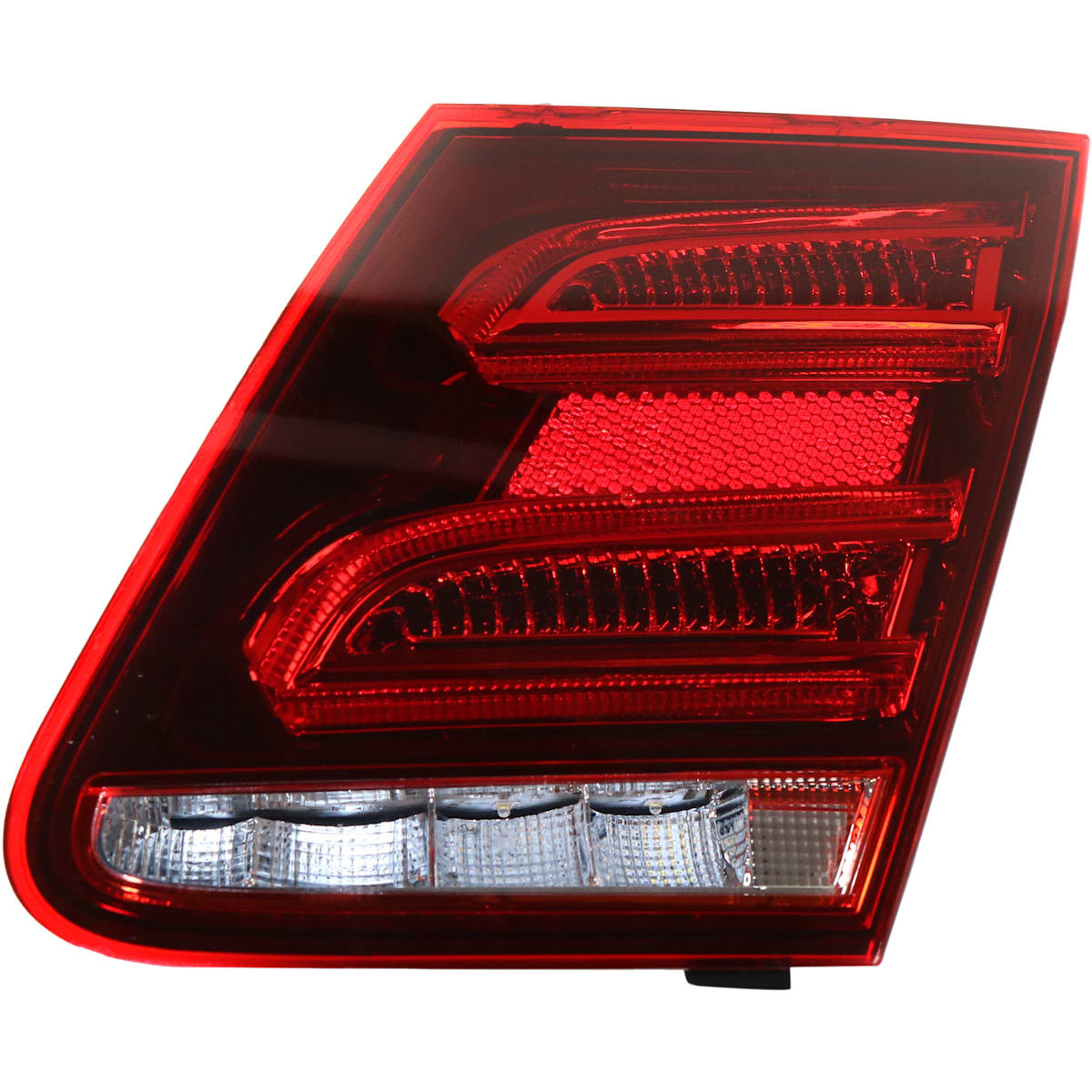 Replacement Passenger Side, Inner Tail Light, With bulb(s), LED, Clear and Red Lens, E-Class, Sedan