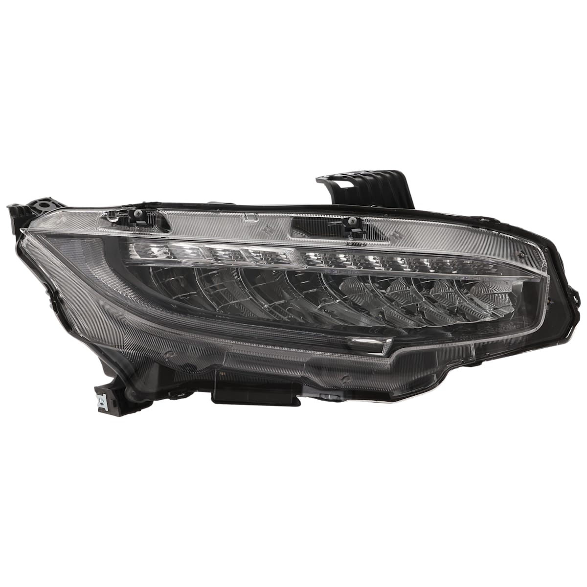 Replacement Passenger Side Headlight, With bulb(s), Halogen, Clear Lens