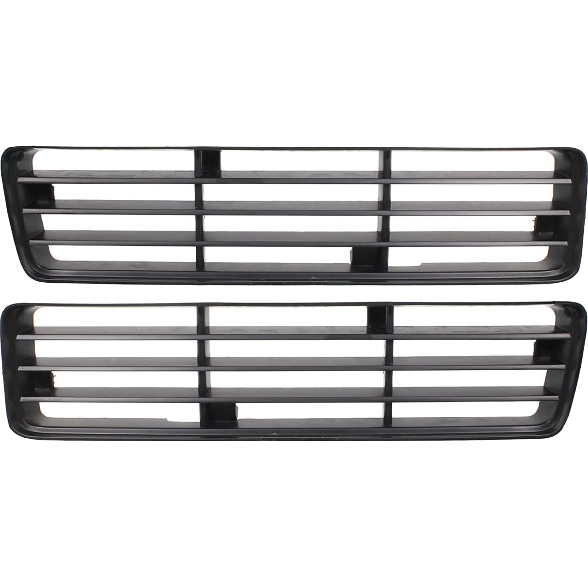 Replacement Driver and Passenger Side, Lower Grille Assemblies, Painted