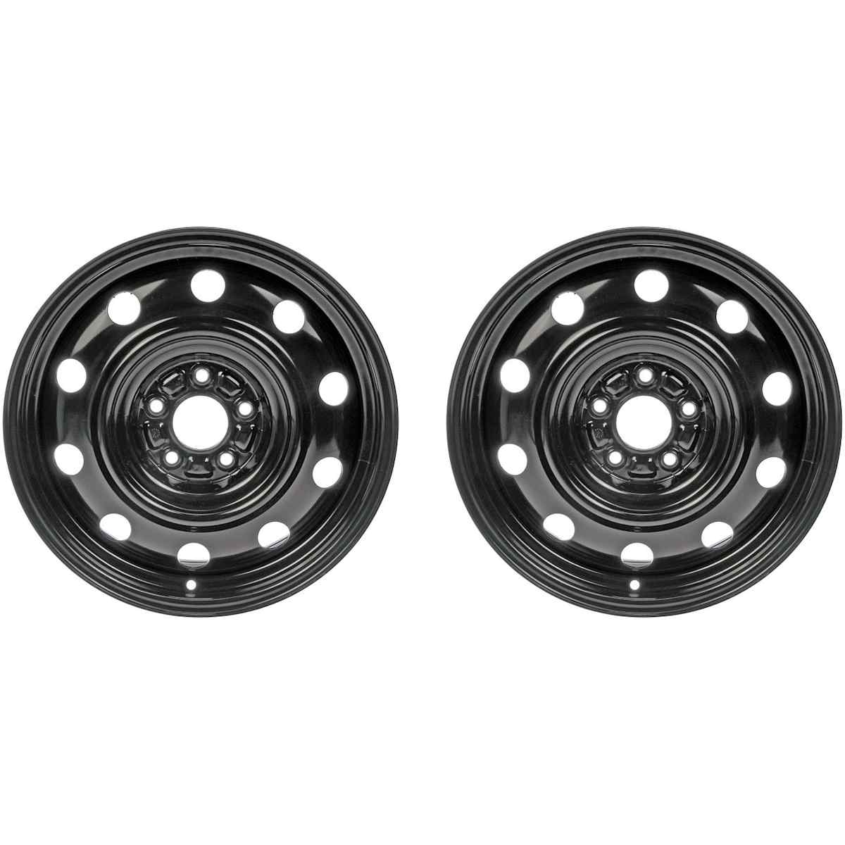 Dorman® SET-RB939157-2 Black Finish Wheel - 17 in. X 6.5 in.