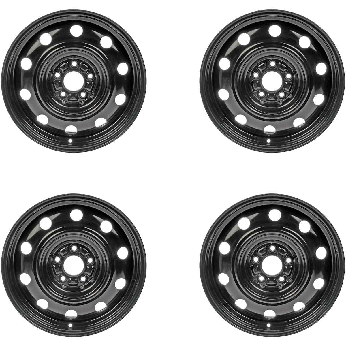 Dorman® SET-RB939157-4 Black Finish Wheel - 17 in. X 6.5 in.