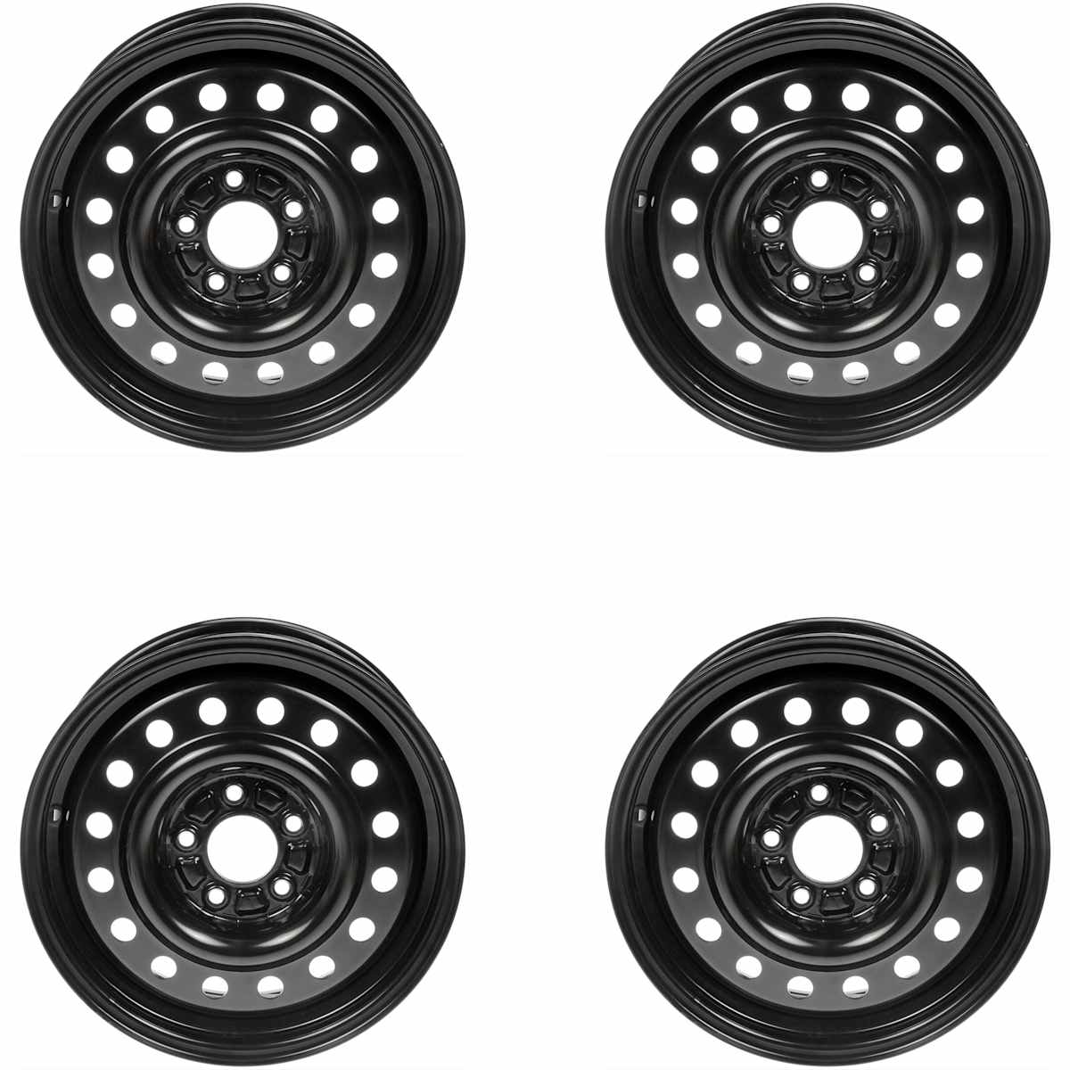 Dorman® SET-RB939184-4 Black Finish Wheel - 16 in. X 6.5 in.