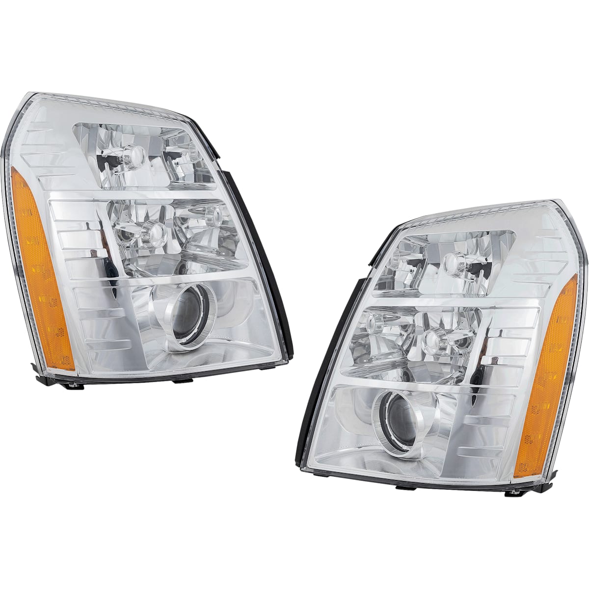 Replacement Driver and Passenger Side Headlights, With bulb(s), HID/Xenon, Clear Lens, With HID bulb and ballast
