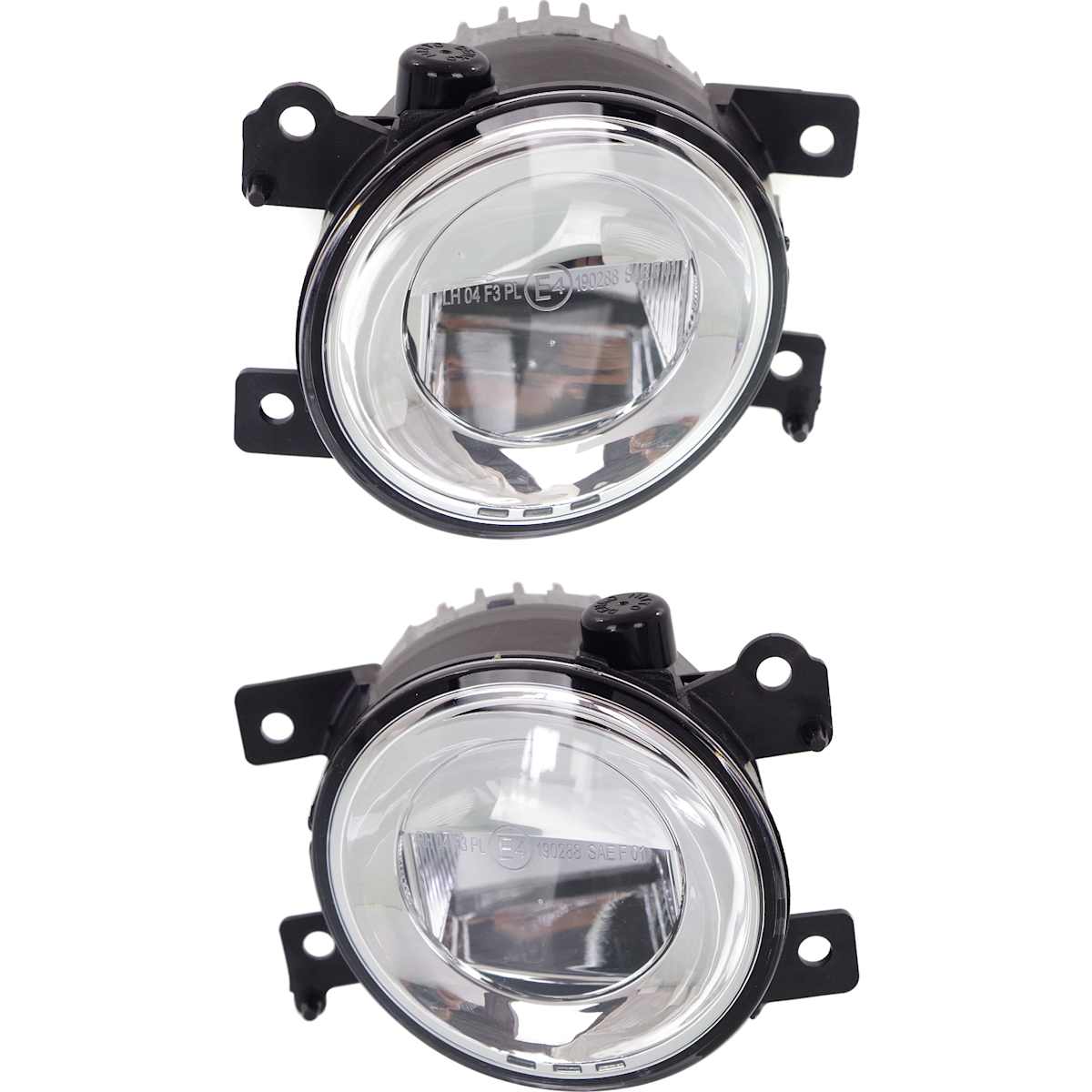 Replacement Front, Driver and Passenger Side Fog Lights, With bulb(s), LED