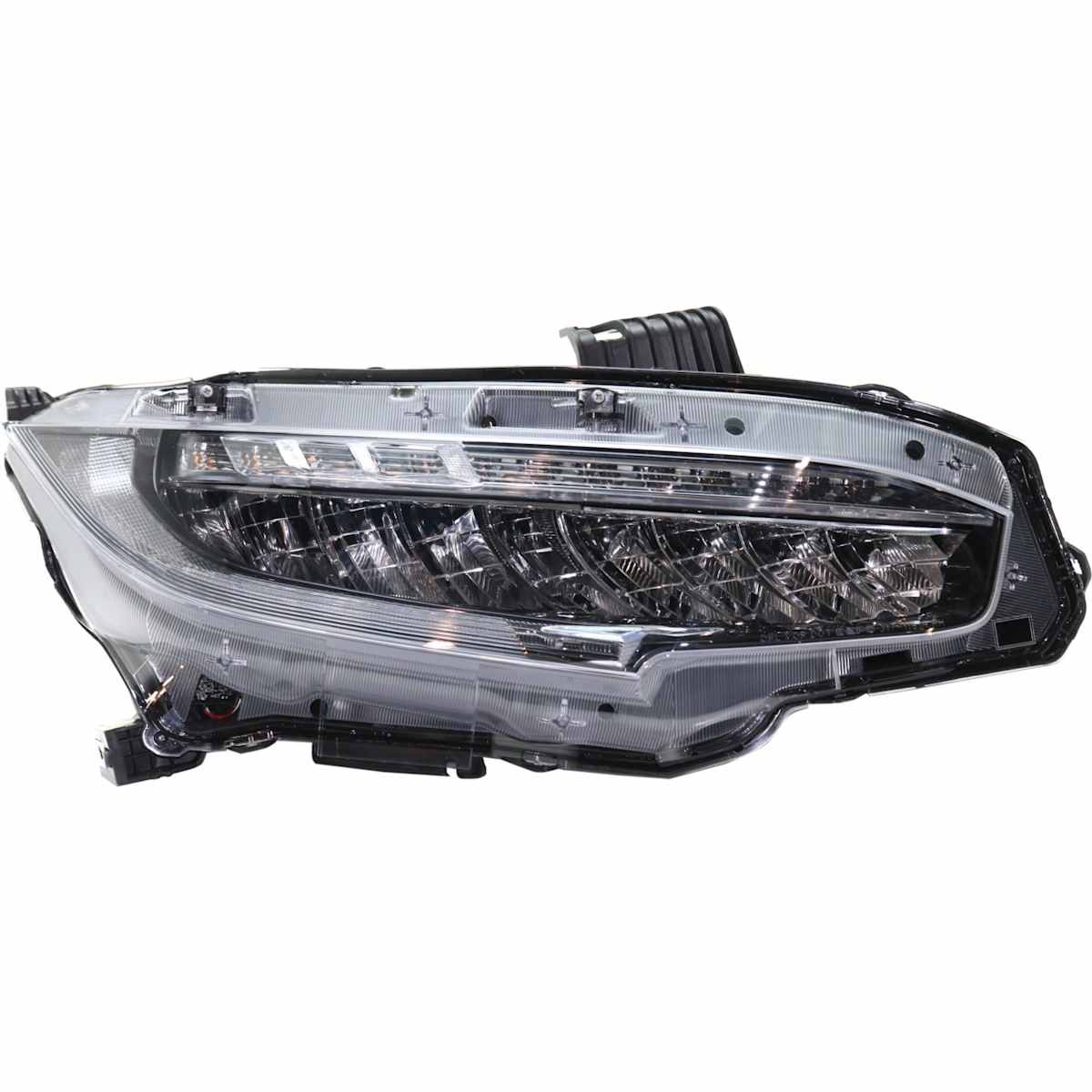 Replacement Driver and Passenger Side Headlights, With bulb(s), LED, Clear Lens