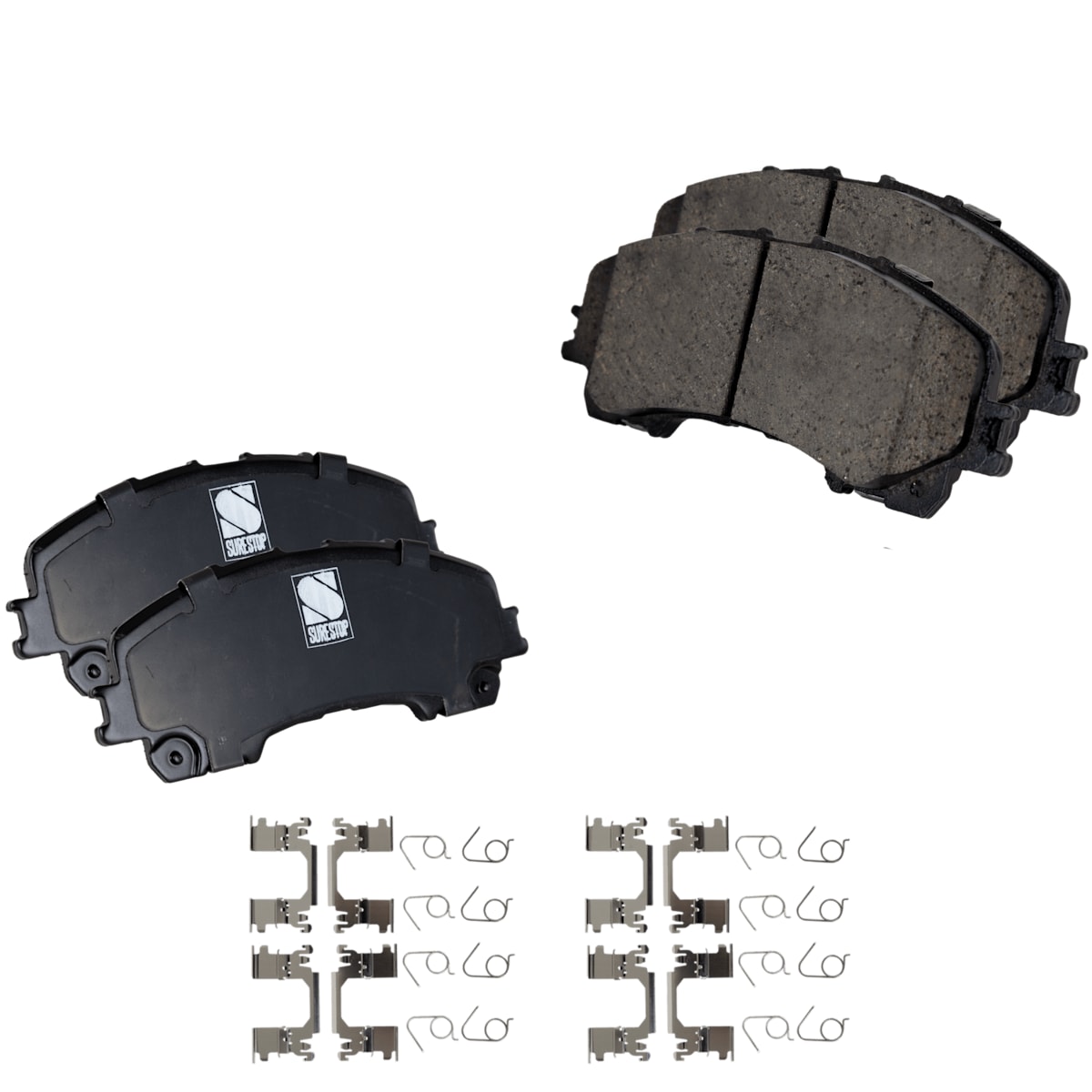 SureStop® Brake Pad Set Front, Includes Shims and Hardware