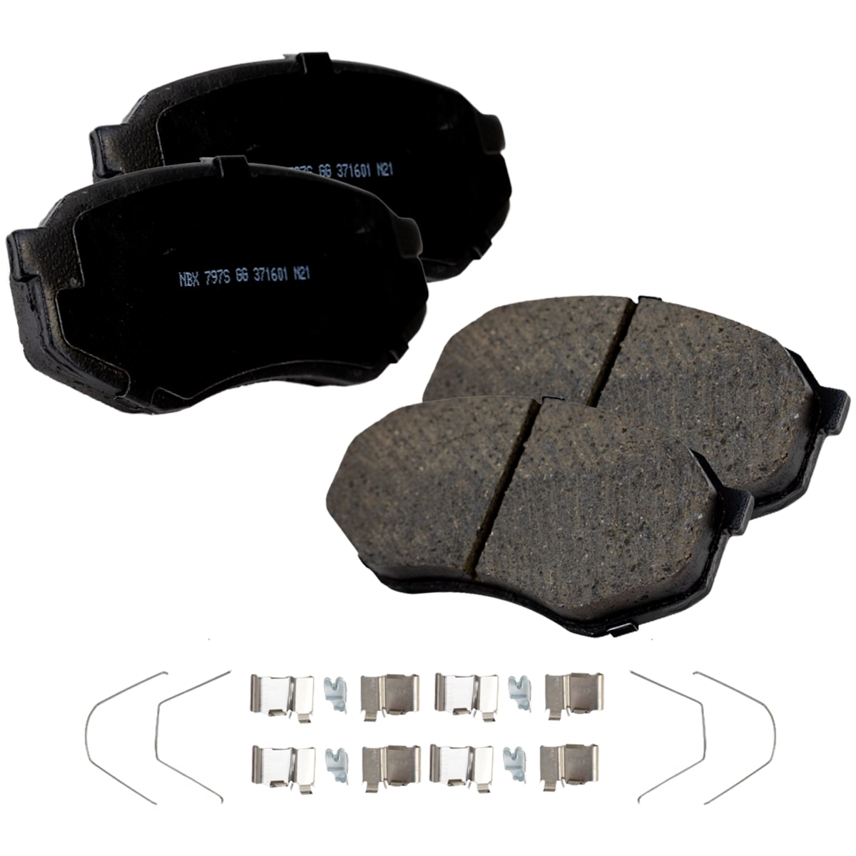 SureStop® Brake Pad Set Front, Includes Shims and Hardware