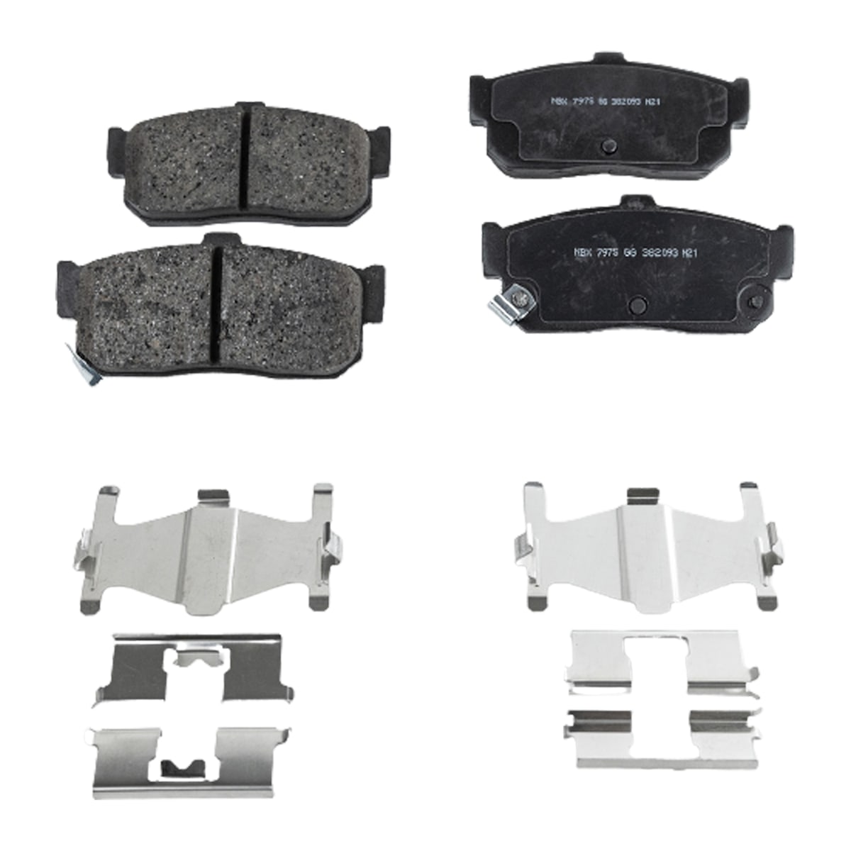 SureStop® Brake Pad Set Rear, Includes Shims and Hardware