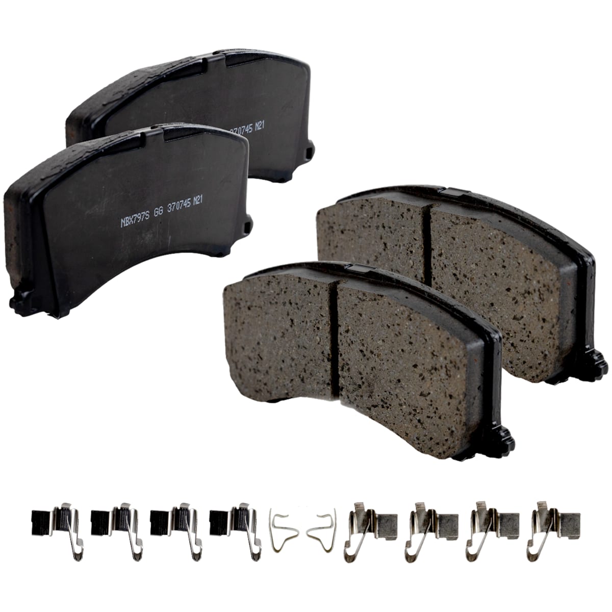 SureStop® Brake Pad Set Front, Includes Shims and Hardware