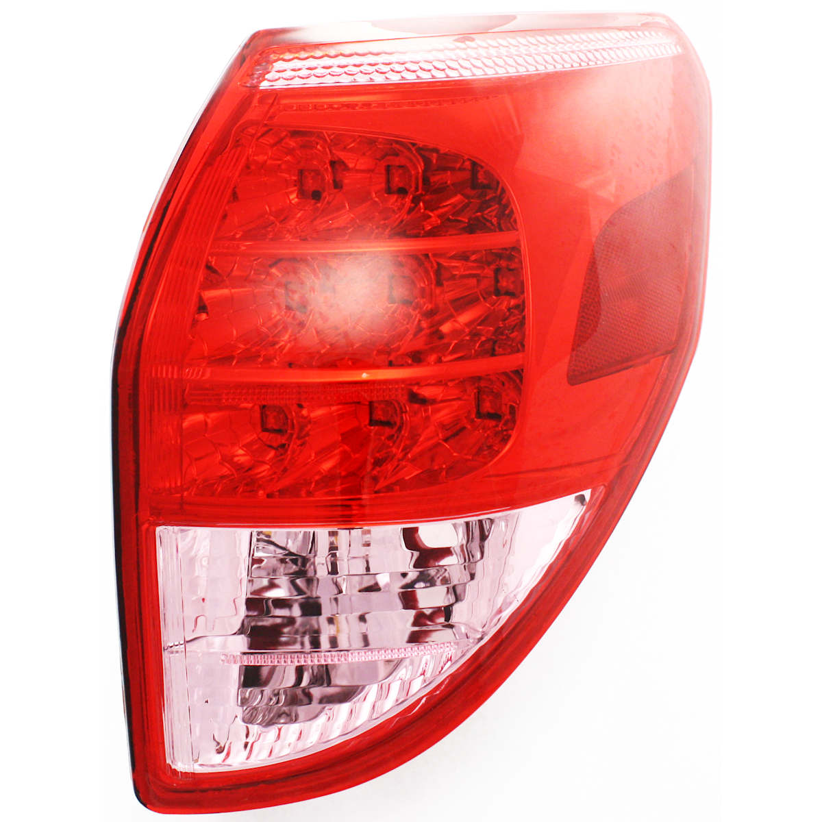 Replacement Passenger Side Tail Light, Without bulb(s), LED, Clear and Red Lens