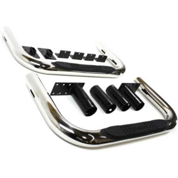 Dee Zee® DZ3700303 Nerf Bars Polished Nerf Bars, Covers Cab Length