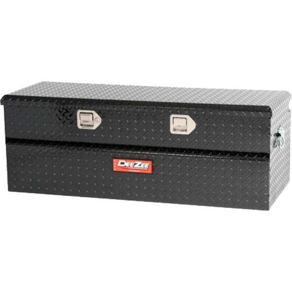 Dee Zee® DZ8537B Truck Tool Box - Powdercoated Black Diamond Plate,  Aluminum, Low Profile, Direct Fit, Sold individually