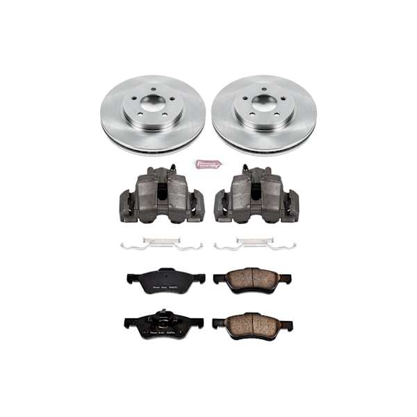 Power Stop KCOE750 Front & Rear Stock Replacement Brake Kit with OE Calipers Power Stop KCOE750 Front & Rear Stock Replacement Brake Kit with OE Calipers