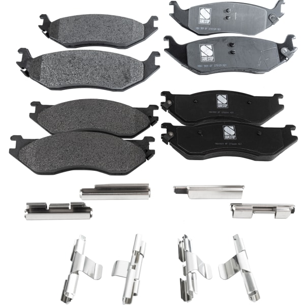 SureStop® Front and Rear Brake Pad Set, Semi-Metallic, Pro-Line