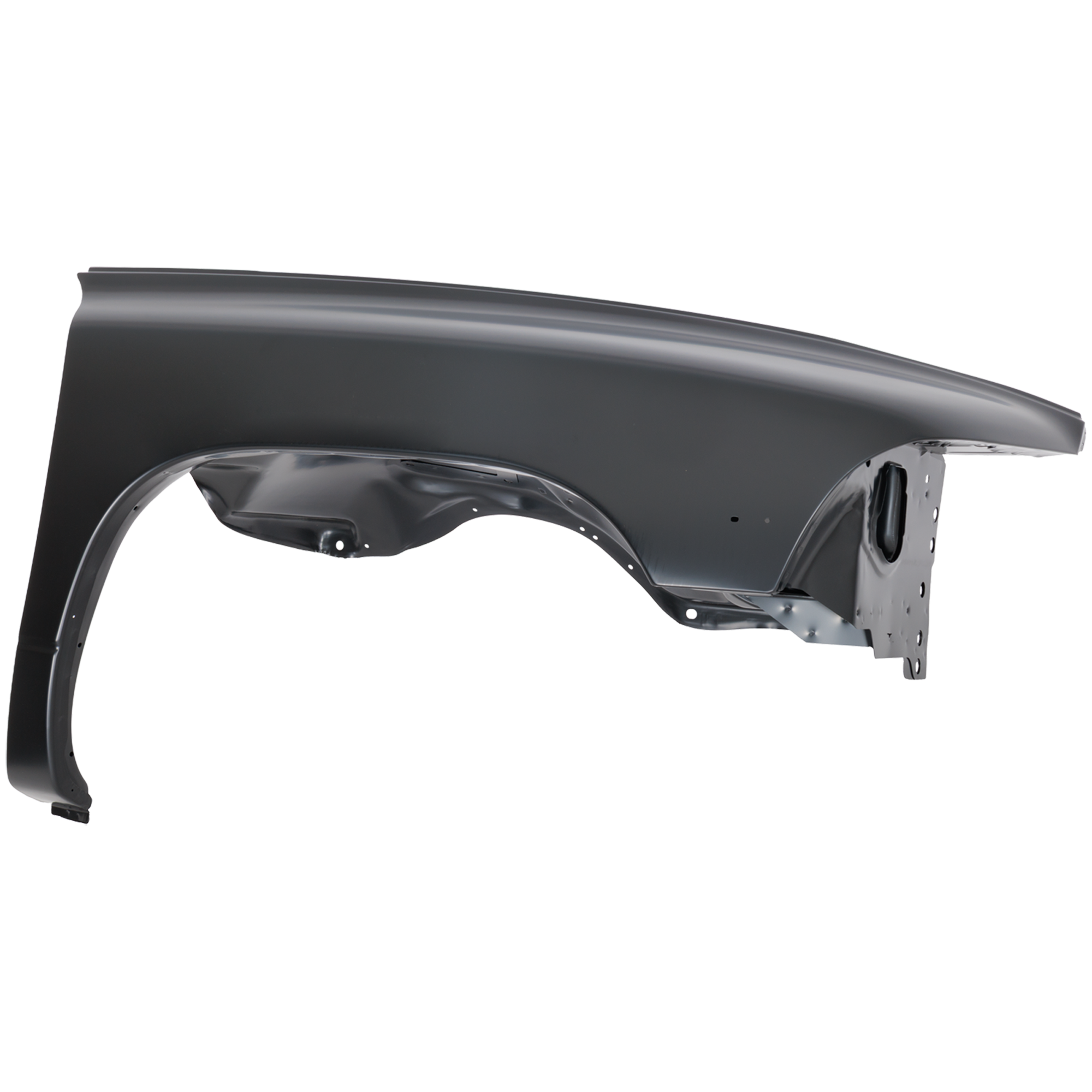 AM DAKOTA 97-04 DURANGO 98-03 FRONT FENDER RH Primed w Antenna Hole and Nameplate Emblem Holes SKU 10011 Partslink CH1241212 OEM 55255030AF