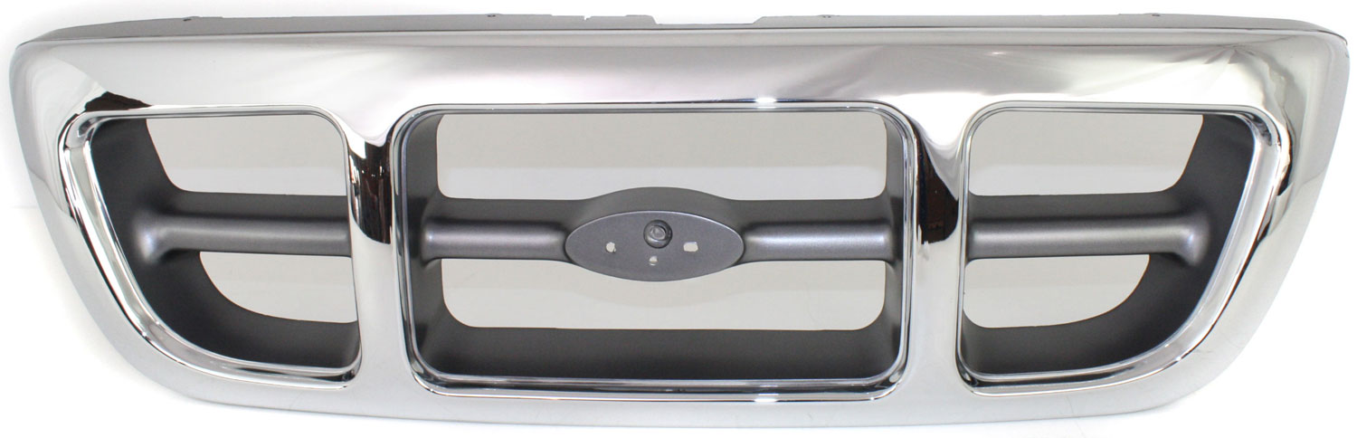 AM RANGER 98-00 GRILLE Chrome Shell Gray Insert 4WD XLT Model SKU 10066 Partslink FO1200341 OEM F87Z8200KAA