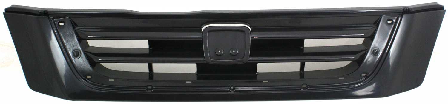 AM CR V 97-01 GRILLE Painted Black Shell and Insert w o Chrome Insert Molding SKU 10074 Partslink HO1200138 OEM 75101S10000ZL