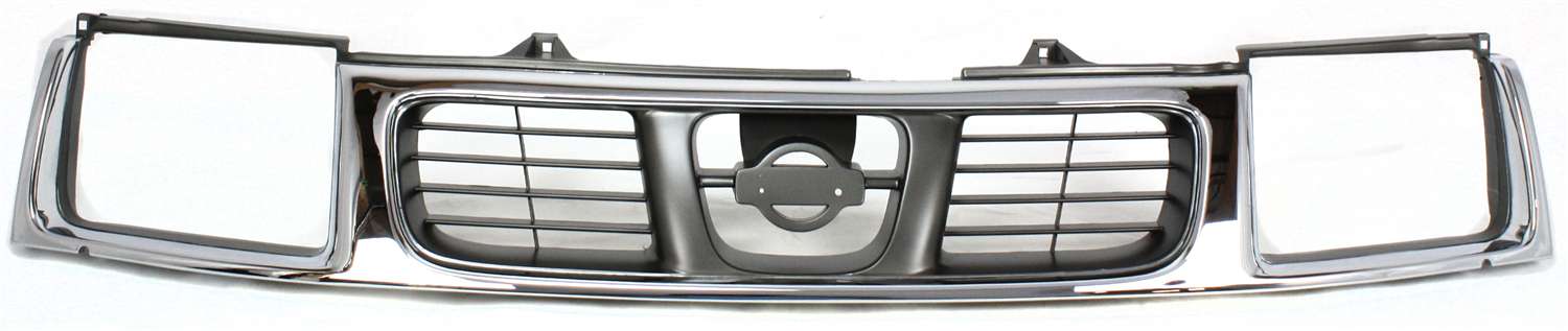 AM FRONTIER 98-00 GRILLE Chrome Shell Black Insert SKU 10531 Partslink NI1200183 OEM 623103S510