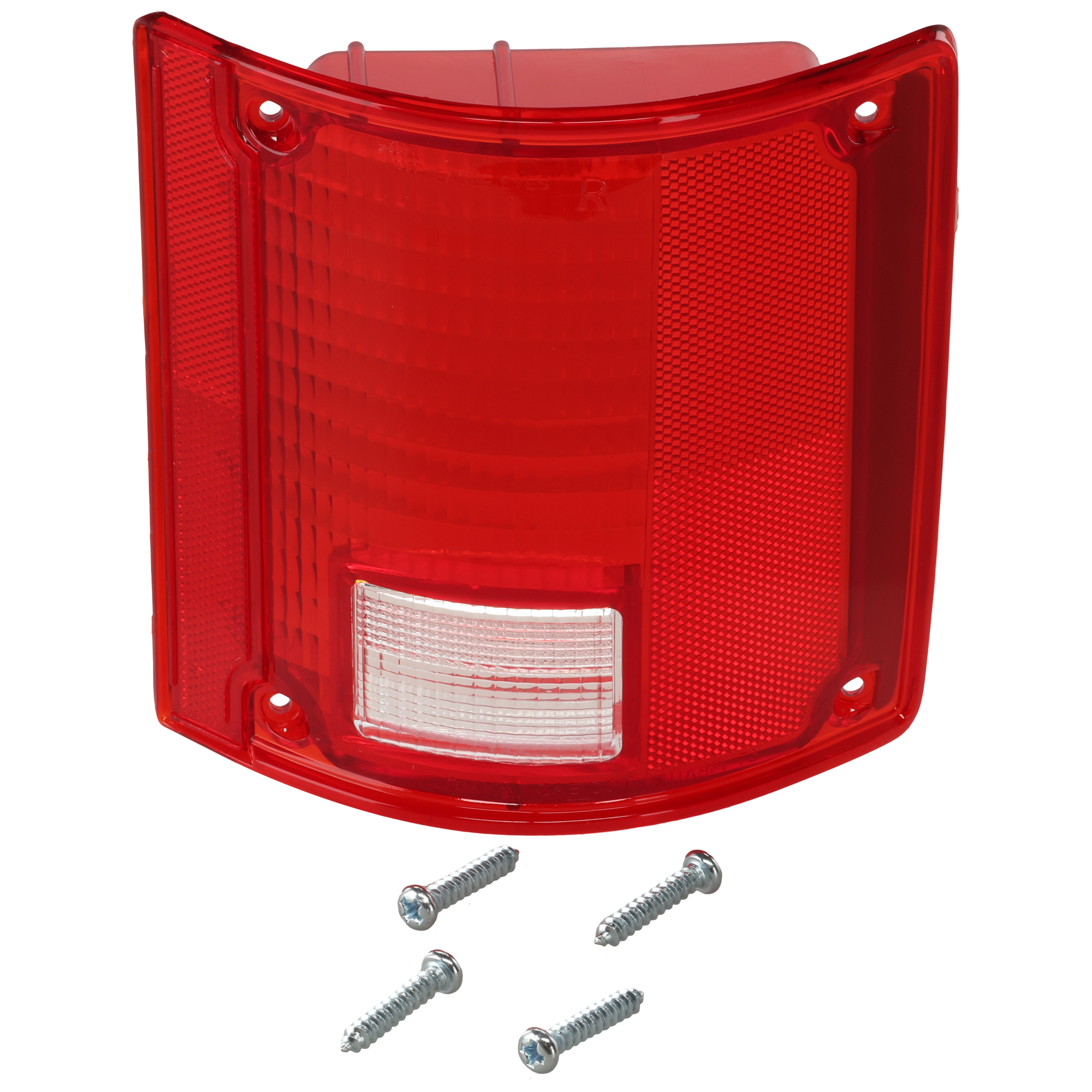 AM C K FULL SIZE 73-91 TAIL LAMP LENS RH w o Chrome Trim SKU 11-1282-02 Partslink GM2809111 OEM 5965776