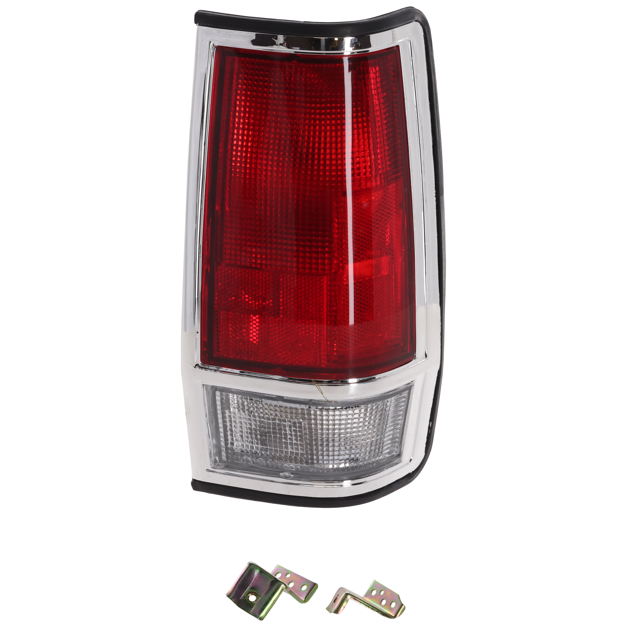 AM NISSAN 720-85-86 TAIL LAMP RH Lens and Housing Halogen w Chrome Trim SKU 11-1643-09 Partslink NI2809101 OEM 2655480W00