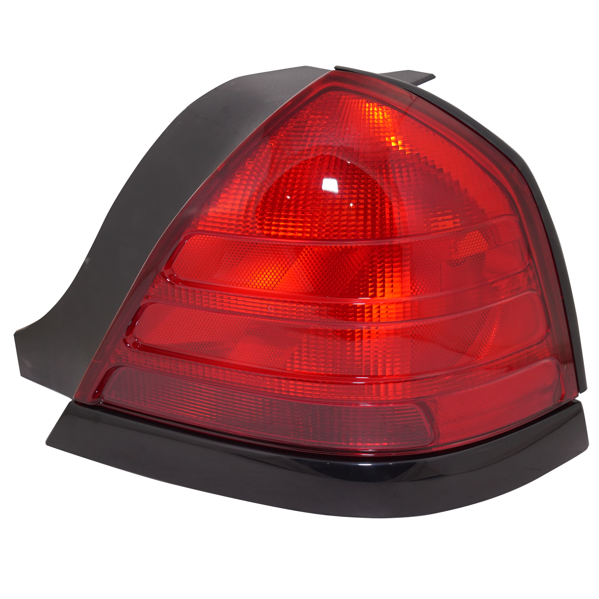 AM CROWN VICTORIA 00-11 TAIL LAMP RH Lens and Housing Dual Bulb Type w Black Molding CAPA SKU 11-5371-91Q Partslink FO2801160C OEM 8W7Z13404A