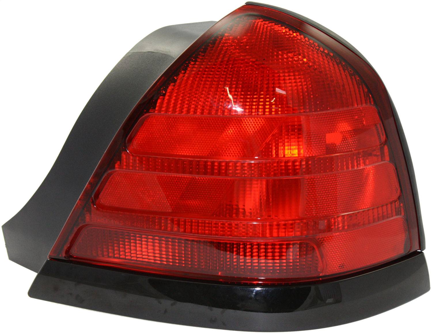 AM CROWN VICTORIA 00-11 TAIL LAMP RH Lens and Housing Dual Bulb Type w Black Molding SKU 11-5371-91 Partslink FO2801160 OEM 8W7Z13404A