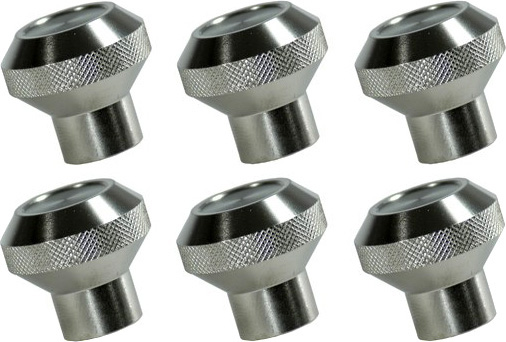 AM Billet Aluminum Dash Knob Set Aluminum 76-86 Jeep CJ Models SKU 11420.01