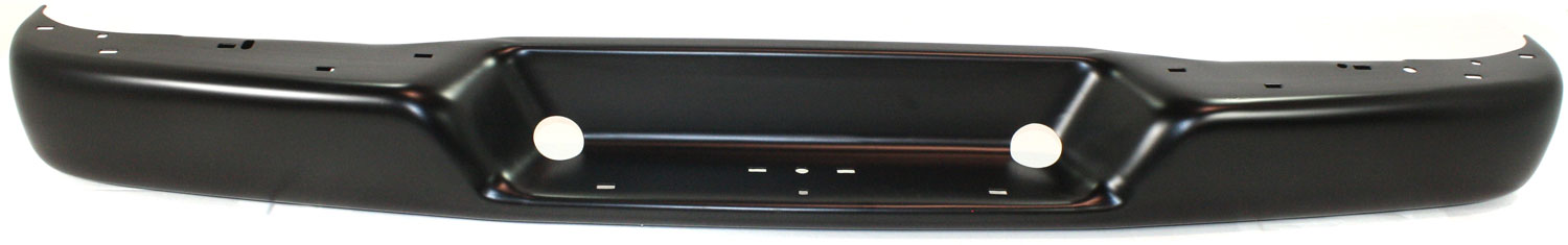 AM EXPRESS SAVANA VAN 96-02 STEP BUMPER FACE BAR ONLY w o Pad w Pad Provision w o Mounting Bracket Black SKU 12015 Partslink GM1102398 OEM 15733282