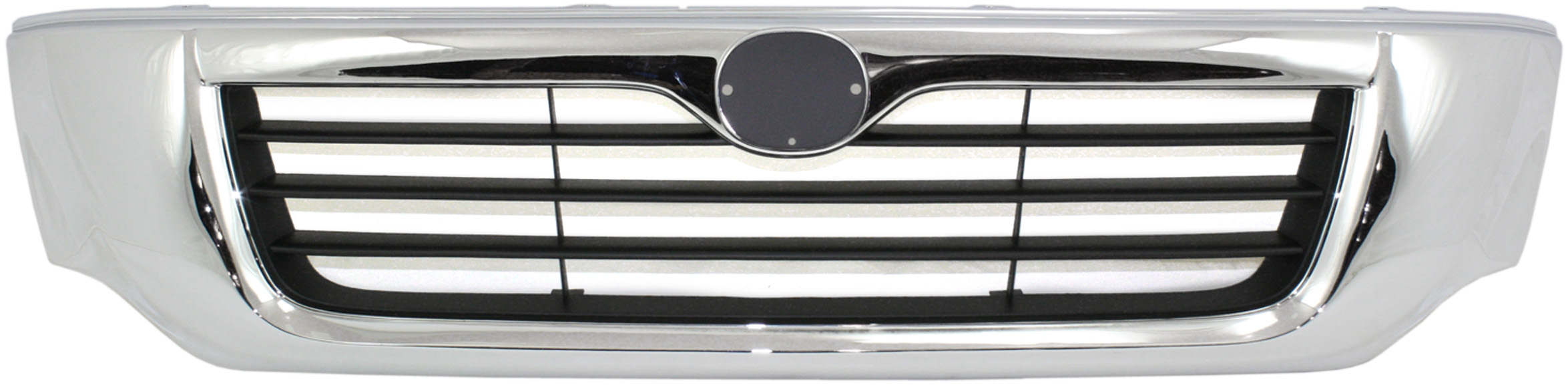 AM MAZDA PICKUP 98-00 GRILLE Plastic Chrome Shell Painted Black Insert SKU 1691 Partslink MA1200154 OEM 1F0150710