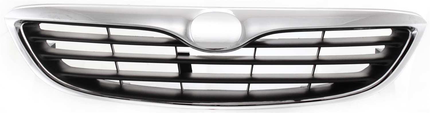 AM MAZDA 626-98-99 GRILLE Plastic Chrome Shell Painted Black Insert SKU 17006 Partslink MA1200157 OEM GD7A50710C
