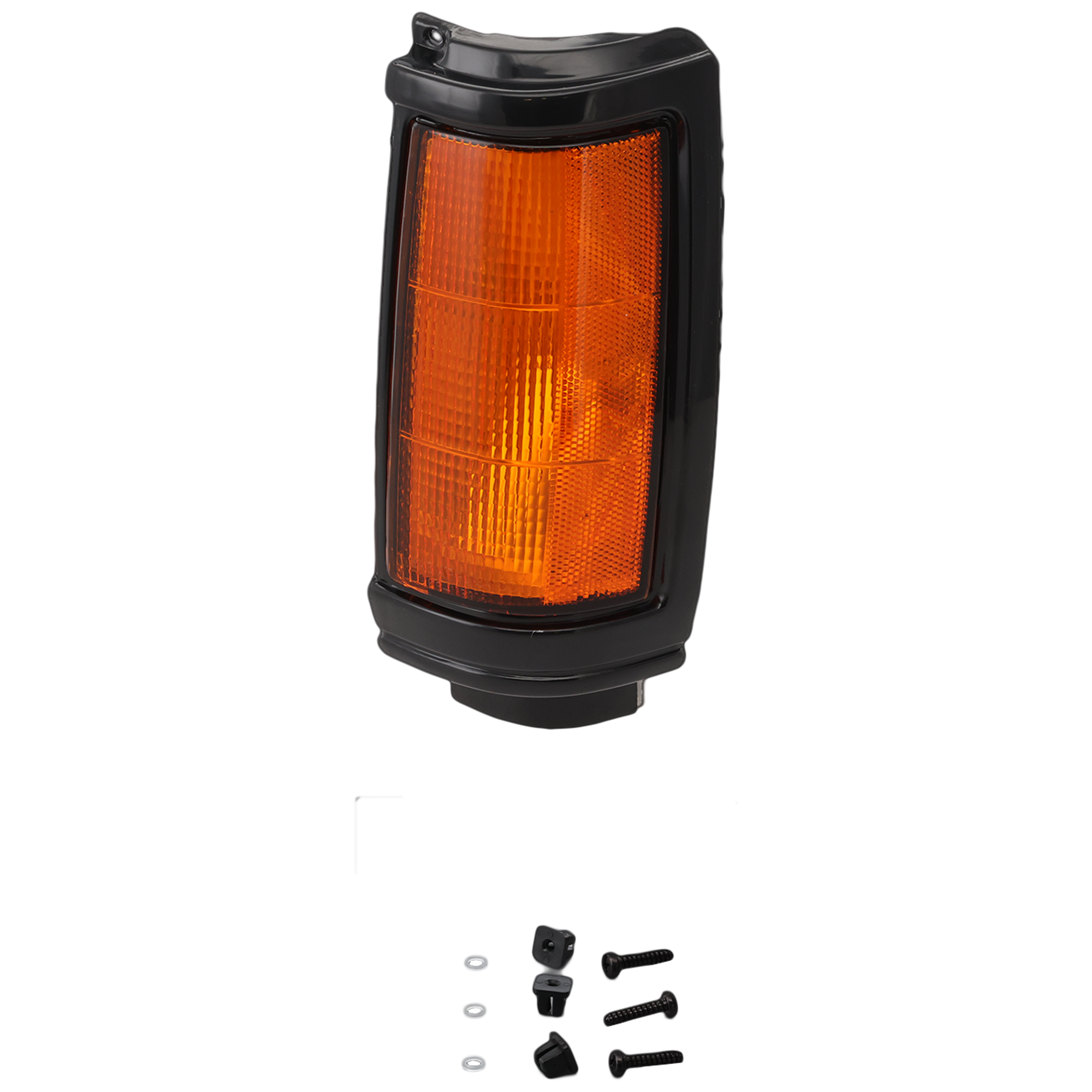 AM MITSUBISHI P U 87-96 CORNER LAMP LH Assembly w Black Trim SKU 18-1418-00 Partslink MI2520102 OEM MB527081