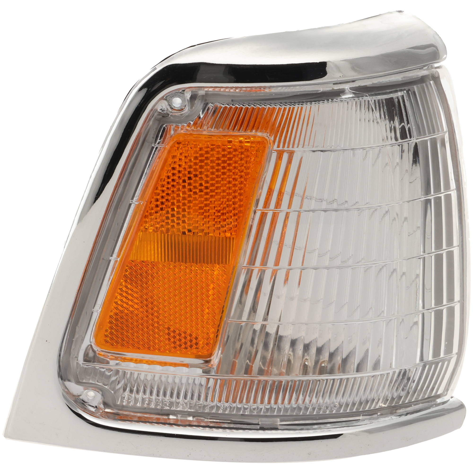 AM TOYOTA PICKUP 89-91 CORNER LAMP RH Assembly w Chrome Trim 2WD SKU 18-1476-66 Partslink TO2521124 OEM 8161089177