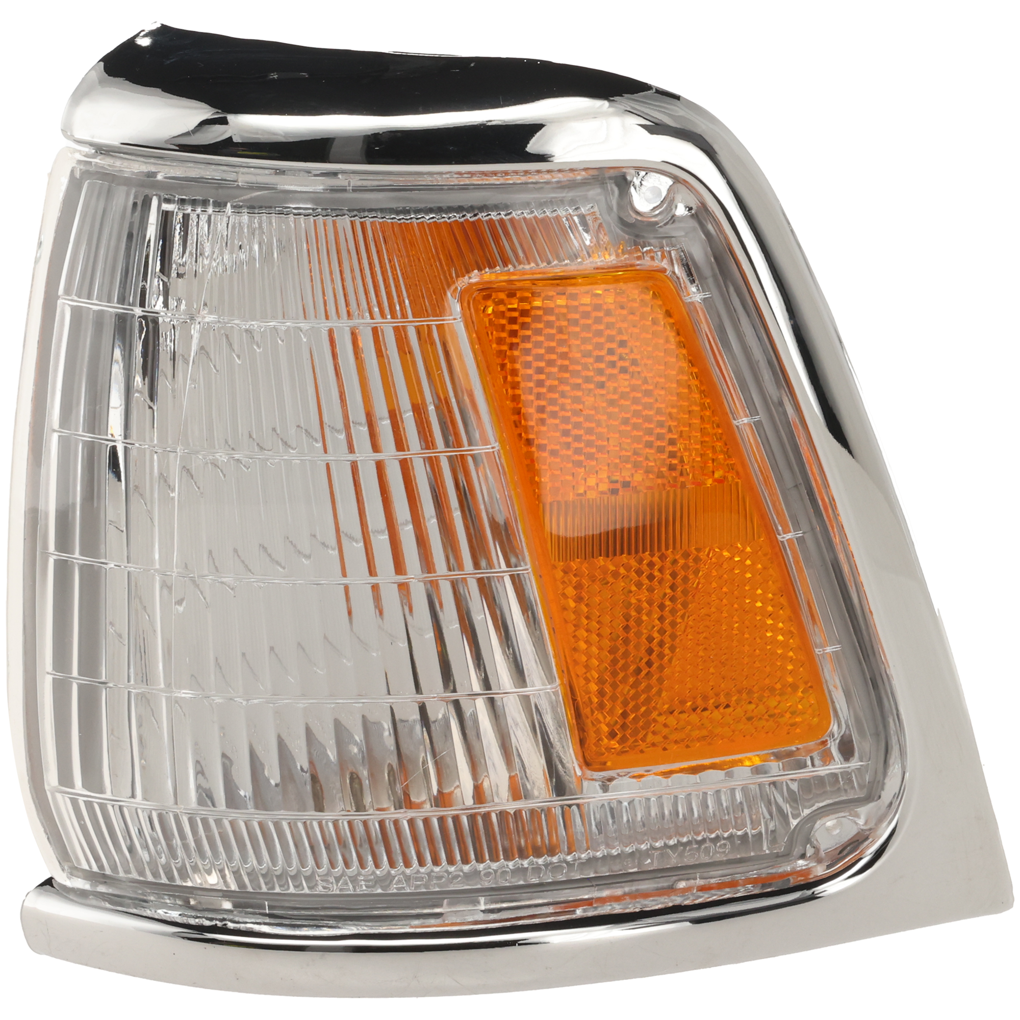 AM TOYOTA PICKUP 89-91 CORNER LAMP LH Assembly w Chrome Trim 2WD SKU 18-1477-66 Partslink TO2520122 OEM 8162089177